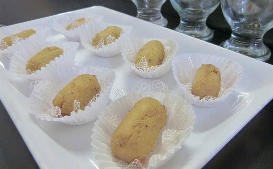 Croquete de carne para festa